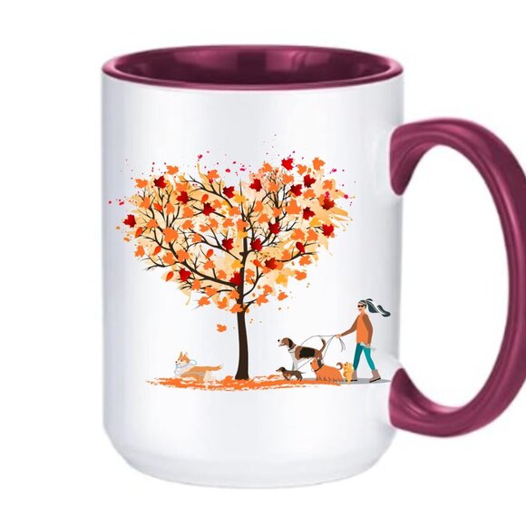 Fall 15oz Dog Lover Mug - Life is Better with Dogs - Perfect Gift for Dog Moms - Picture 3 of 4
